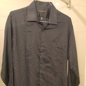 Men's Geoffrey Been Dark Blue Dress Shirt - 17 Neck